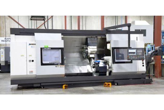 Used Okuma Simulturn LU4000EX CNC 6-Axis Twin Turret Live Milling Center