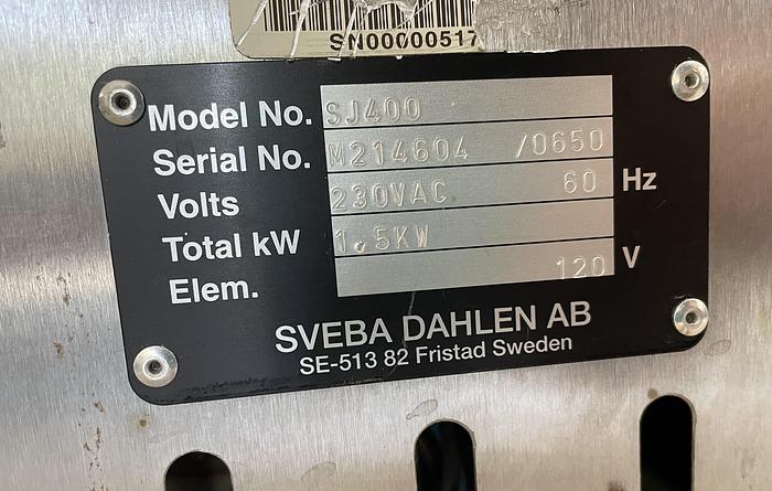 Used SVEBA DAHLEN Rotarty Rack Oven With Unermount Proofer