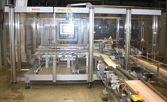 Used Bosch TTF, TTC, TTL Triseal Carton Forming,Robotic Loading and Top Closing