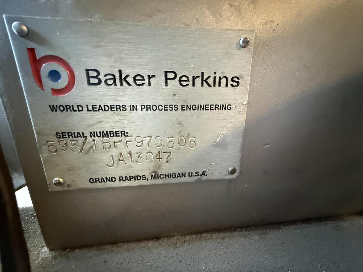 Used BAKER PERKINS 48 INCH WIDE 4 ROLL EXTRUDER