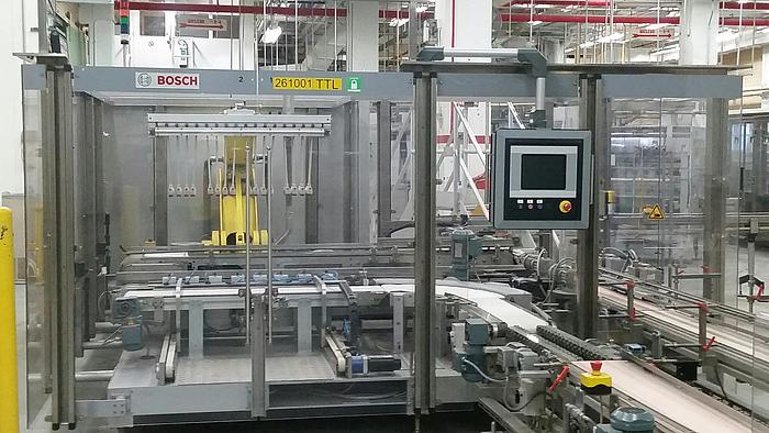 Used Bosch TTF, TTC, TTL Triseal Carton Forming,Robotic Loading and Top Closing