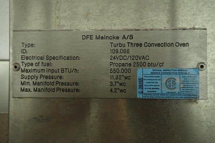 Used Meincke Impingement Oven