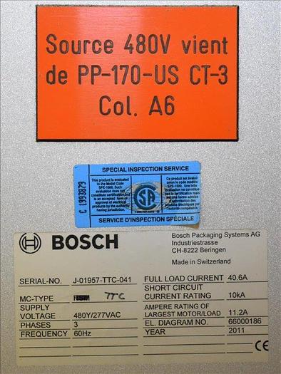 Used Bosch TTF, TTC, TTL Triseal Carton Forming,Robotic Loading and Top Closing