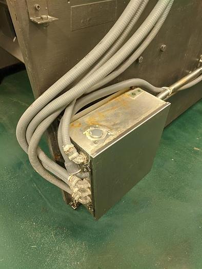 Used APV 48" TWO ROLL EXTRUDER WITH ULTRASONIC GUILLOTINE CUTTER