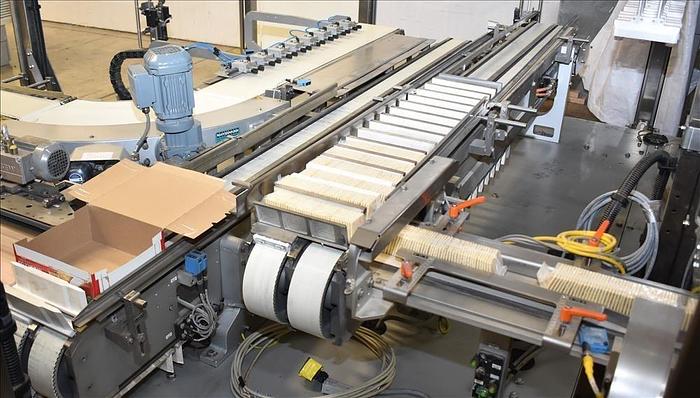 Used Bosch TTF, TTC, TTL Triseal Carton Forming,Robotic Loading and Top Closing