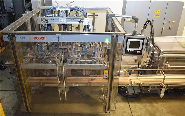 Used Bosch TTF, TTC, TTL Triseal Carton Forming,Robotic Loading and Top Closing