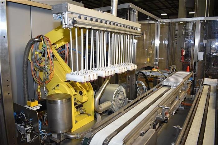 Used Bosch TTF, TTC, TTL Triseal Carton Forming,Robotic Loading and Top Closing