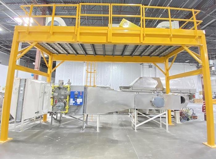 Used Carman Industries Model FBP-422, Vibrating Fluid Bed Dryer and Cooler