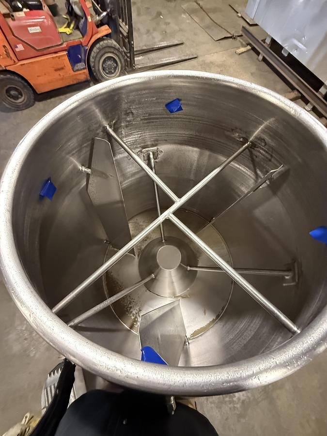 Used ALL STAINLESS STEEL TILIT DRUM MIXER DRUM DIMS 26" W X 42" D