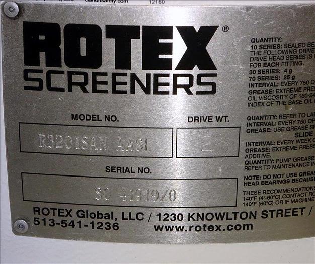 Used Rotex Screener