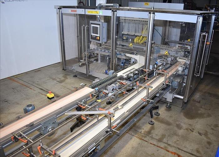 Used Bosch TTF, TTC, TTL Triseal Carton Forming,Robotic Loading and Top Closing