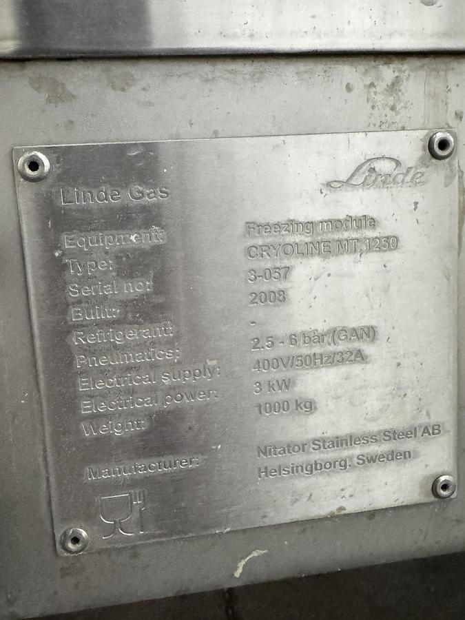 Used LINDE FREEZE TUNNEL