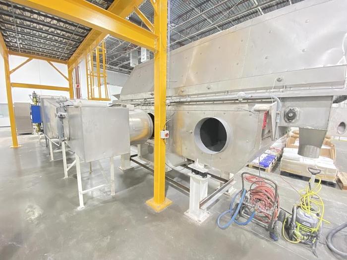 Used Carman Industries Model FBP-422, Vibrating Fluid Bed Dryer and Cooler