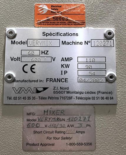 Used VMI Continuous Mixer