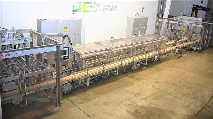 Used Bosch TTF, TTC, TTL Triseal Carton Forming,Robotic Loading and Top Closing