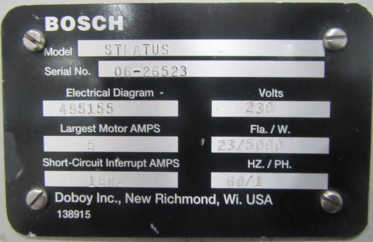 Used BOSCH STRATUS