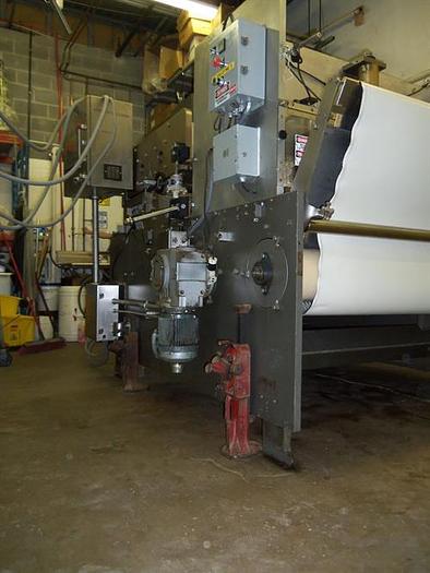 Used APV 48" TWO ROLL EXTRUDER WITH ULTRASONIC GUILLOTINE CUTTER