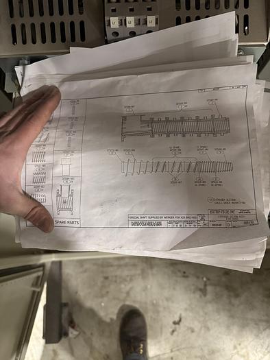Used Extru-Tech Model E-325 Single Screw Extruder.