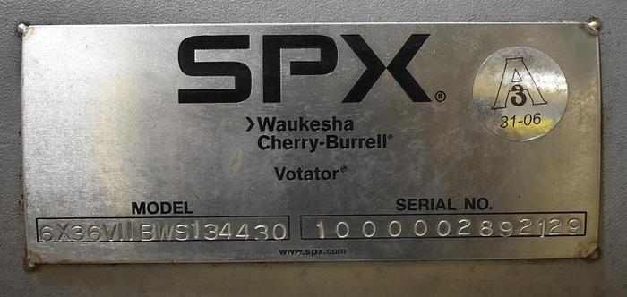 Used  SPX Waukesha Cherry Burrell Votator Scraped Surface Heat Exchanger