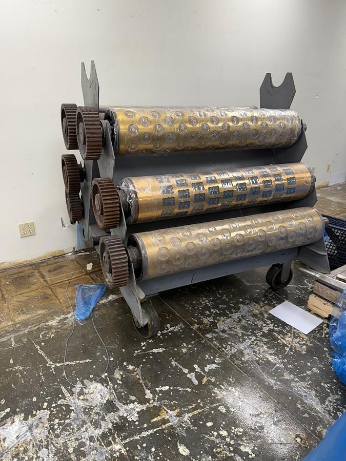 Used 1.2 MTR ROTARY MOULDER DIES 