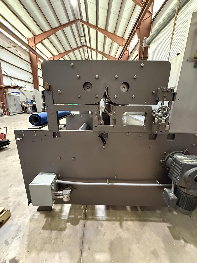 Used APV 48" TWO ROLL EXTRUDER WITH ULTRASONIC GUILLOTINE CUTTER