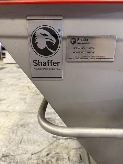Used SHAFFER DOUGH HOPPER