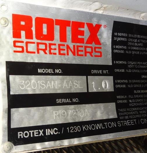 Used Rotex Screener