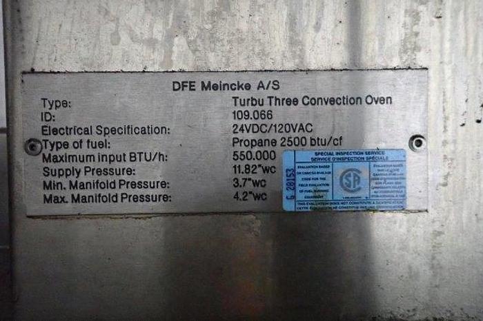 Used Meincke Impingement Oven