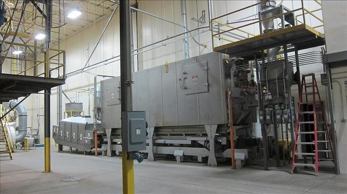 Used Aeroglide Model FBU24-25-RGX-IDFB Toasting and Puffing Baking Oven