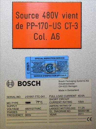 Used Bosch TTF, TTC, TTL Triseal Carton Forming,Robotic Loading and Top Closing