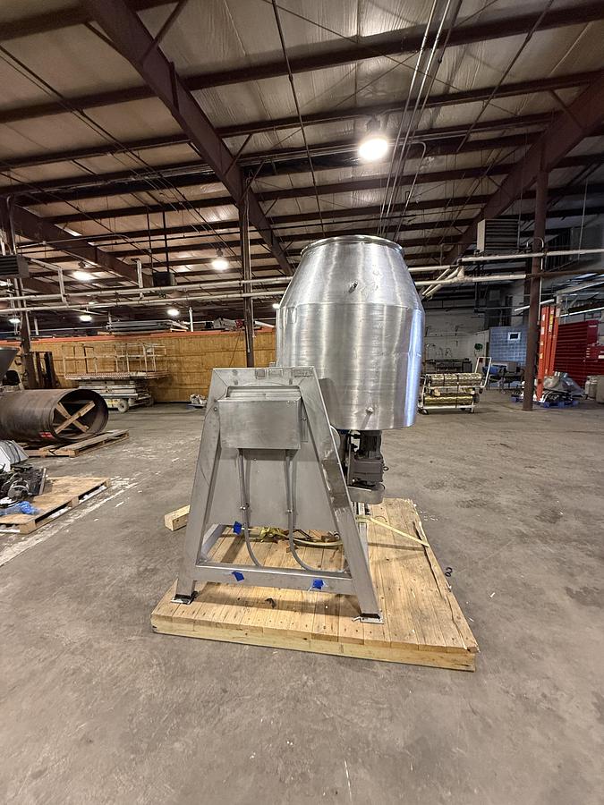 Used ALL STAINLESS STEEL TILIT DRUM MIXER DRUM DIMS 26" W X 42" D