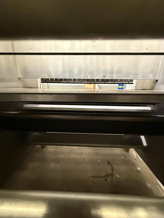 Used APV 48" TWO ROLL EXTRUDER WITH ULTRASONIC GUILLOTINE CUTTER