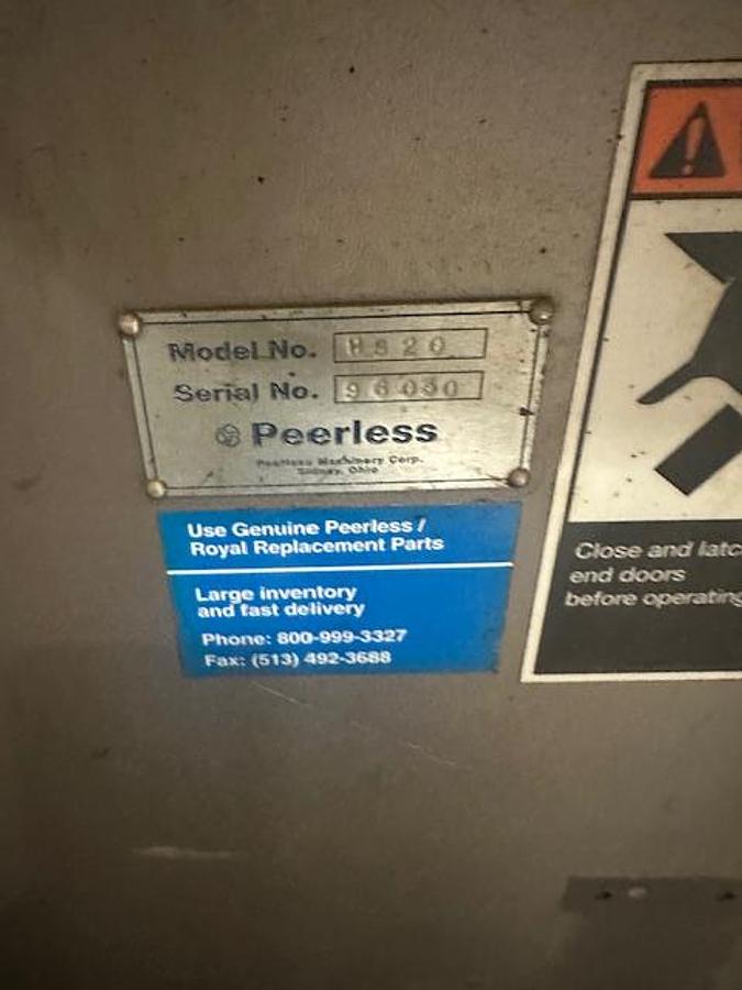 Used Peerless HS20 Roller Bar Mixer