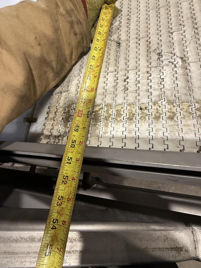 Used FOOD PROCESS AUTOMATION 50IN WIDE BELT INCLINE CONVEYOR WITH LOMA METAL DETECTOR