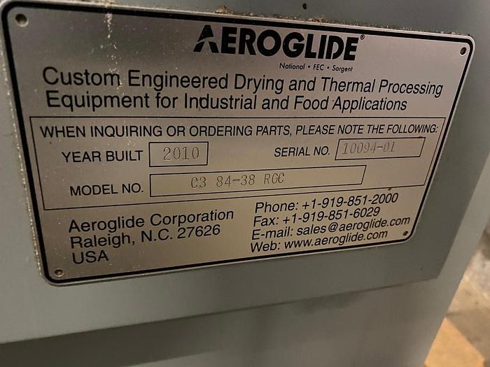 Used Aeroglide Model C 3 84-38 RGC 3 pass Dryer