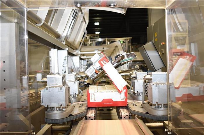Used Bosch TTF, TTC, TTL Triseal Carton Forming,Robotic Loading and Top Closing