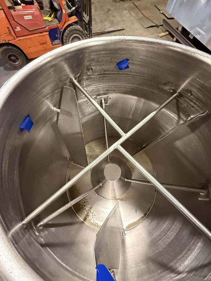 Used ALL STAINLESS STEEL TILIT DRUM MIXER DRUM DIMS 26" W X 42" D