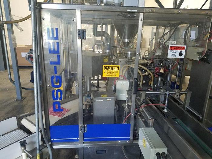 Used PSG Lee Stand UP pre-made pouch packager, model RP-84T/Z-36