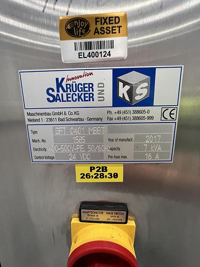 Used KRUGER & SALECKER BAR MOLDING MACHINE