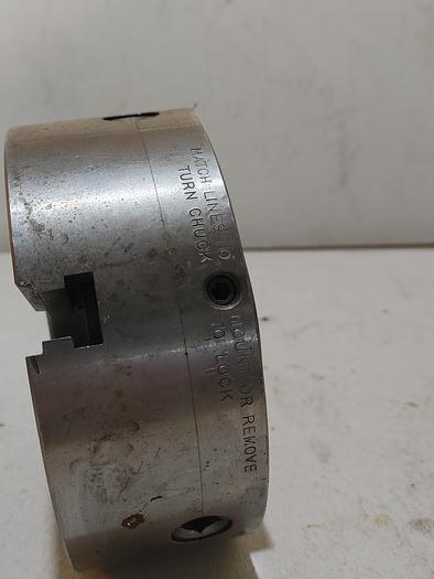 Used HARDINGE 6 INCH 3 JAW SCROLL CHUCK(108)