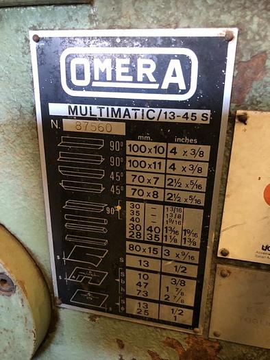 Usato PUNZONATRICE N° 3 OMERA MULTIMATIC 13/45 S (N.F.)