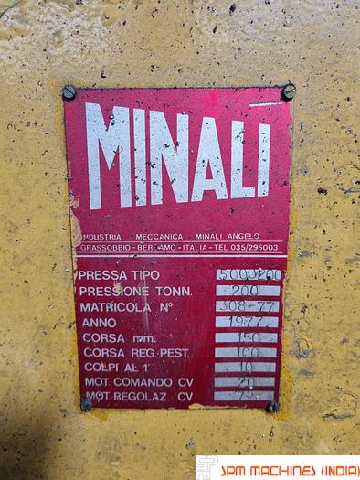 Used Minali Press Brake 200 Ton x 5000mm