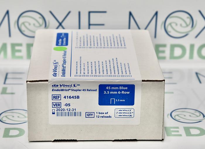 41645B: INTUITIVE SURGICAL DA VINCI SI ENDOWRIST 45MM RELOAD: 3.5MM, 6-ROW BLUE, BOX OF 12 RELOADS