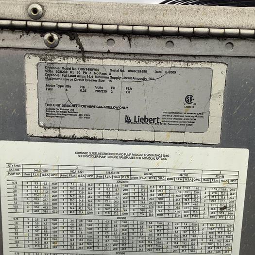 Used LIEBERT DDNT498Y64 (On Hold)
