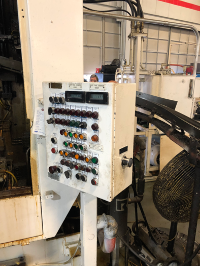 Used DETROIT 10 TON X 42" TABLE UP VERTICAL HYDRUALIC BROACHING MACHIINE