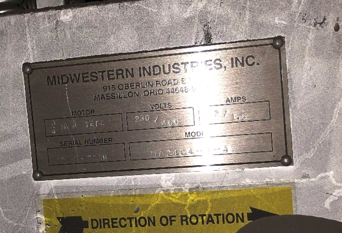 Used MIDWESTERN SCREEN ME24C4-4-4