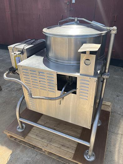 Used Kettle, 40 Gallon, S/st, Jkt, Gas-Fired, Cleveland, Mdl KGL-40-T #C744515