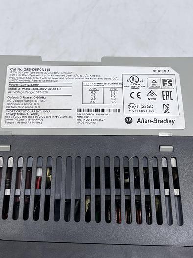 Used Allen-Bradley 25B-D6P0N114 Ser A