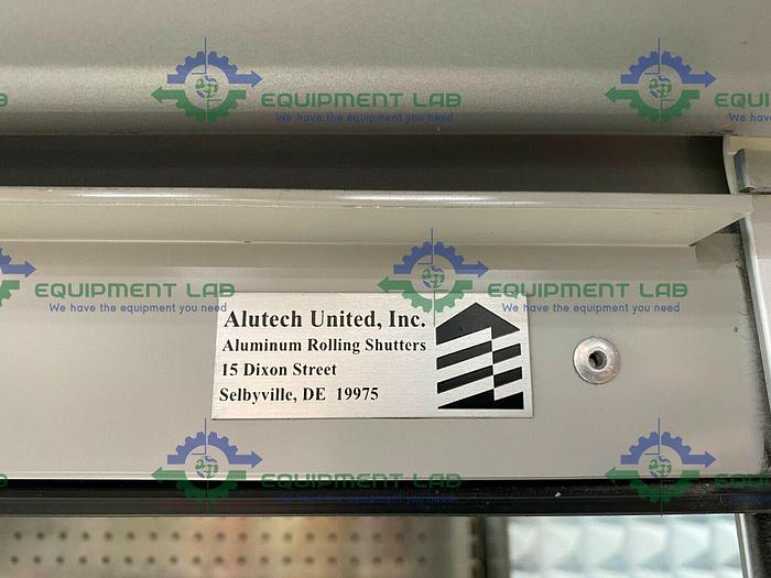 Used Barker  Stainless Steel Commercial Display Refrigerator w/ Roll up Door