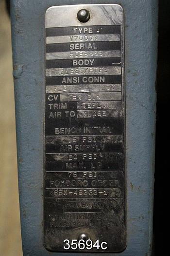 Unused Foxboro V7000B 1" Control Valve #35694